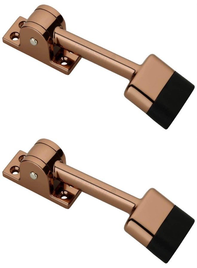 FAST DSZ01 SB Fully Heavy Body Powerful Working Brass Door Stopper, Shiny Brown, 5 Inch (2) - Image 1